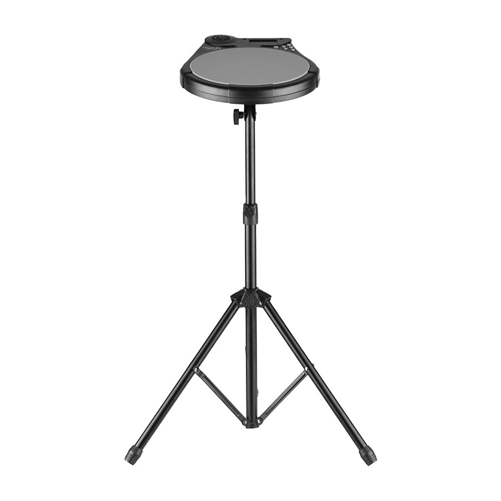 Draagbare Digitale Drum Practice Pad met Metronoom Functie Lcd-scherm + Drum Pad Metalen Stand 46 cm-79 cm verstelbare Hoogte