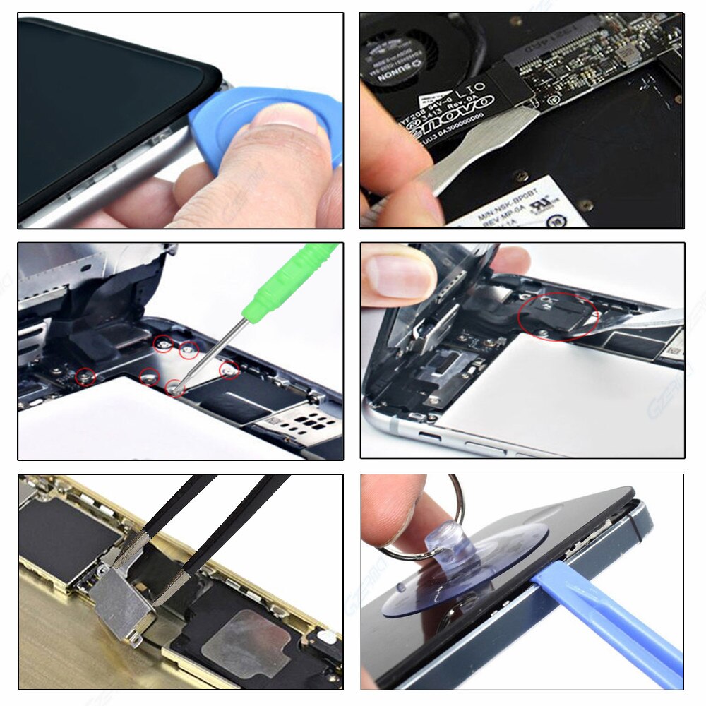 Smartphones Repair Tools Set 24 in 1 Mini Screwdriver Screen Opening Tools Kit For iPhone iPad Cell Phone DIY Fix