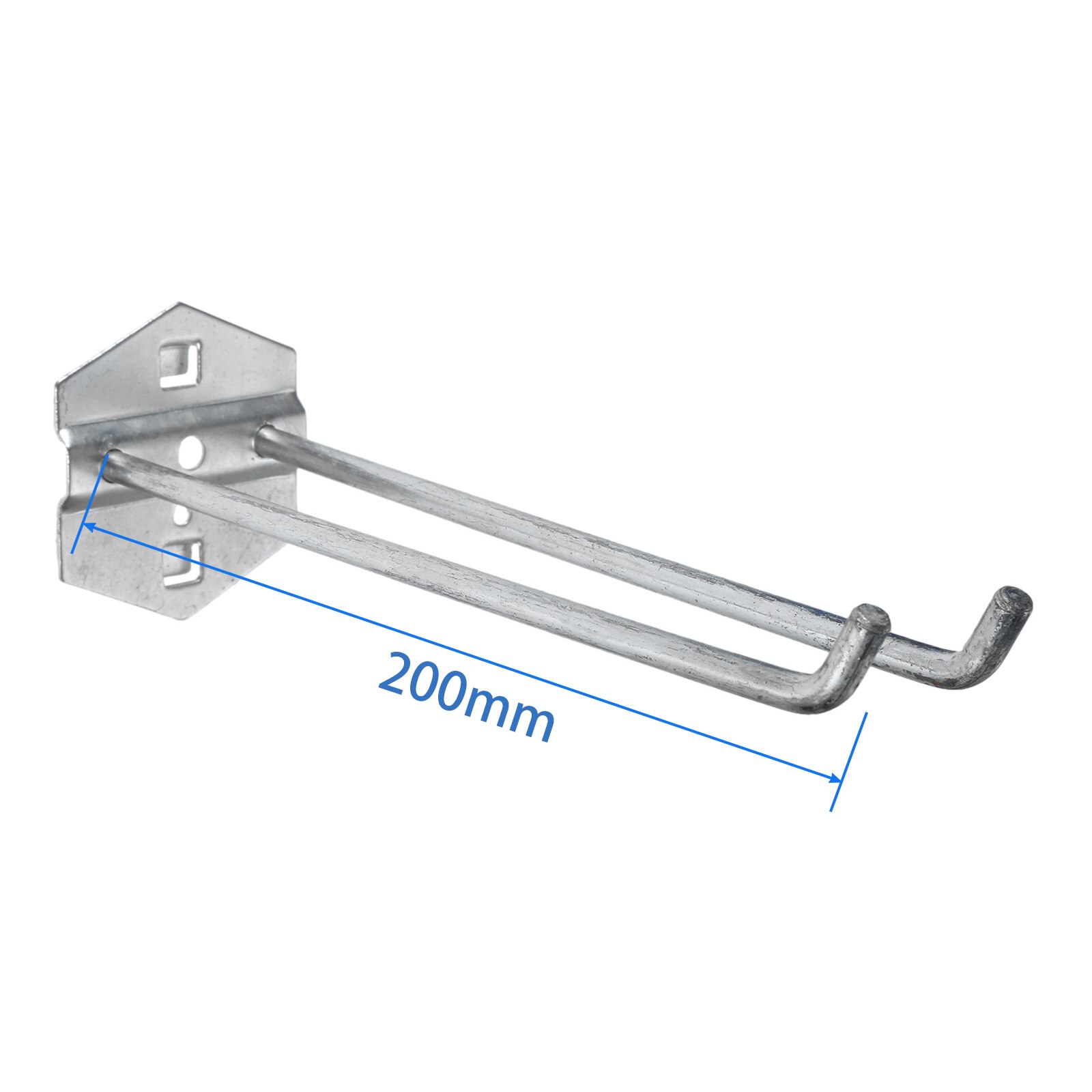 Dreld Muur Gemonteerde Gat Boord Haak Hardware Tool Magazijnstelling Hanger Haak Tuin Badkamer Organizer Haken Keuken Opslag Gereedschap: 12 200mm