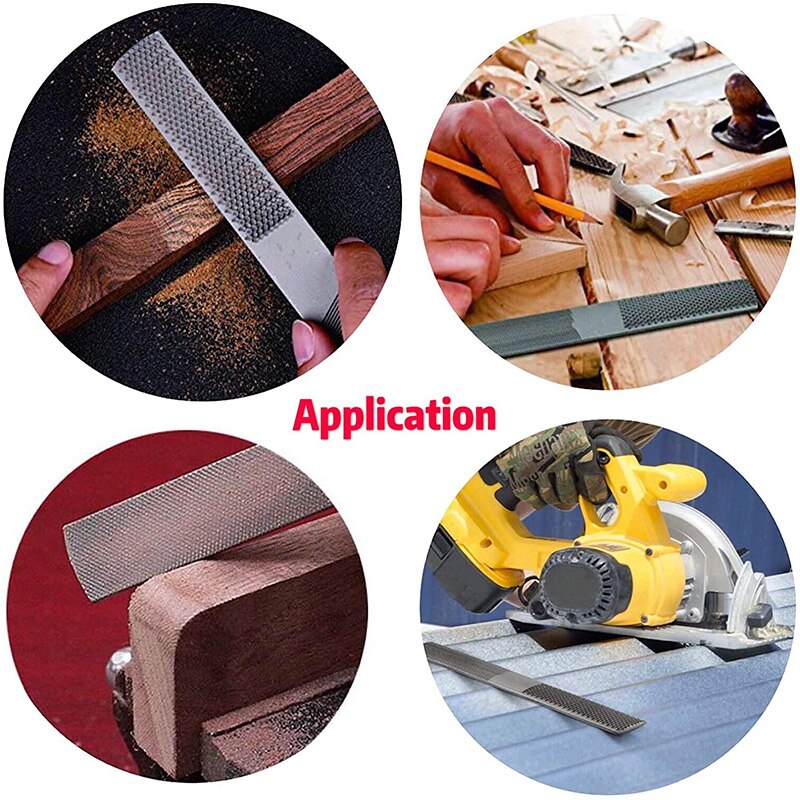 Metal File, Hand File, File Set, Hand Rasp, Wood File, Round Rasp, Half Round Flat, Needle File for Wood and Metal Tools