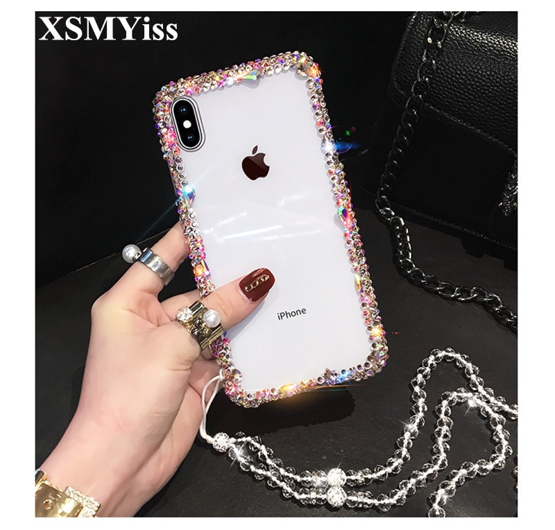 Für SamsungS6 S7 S8 S9 S10 S11Plus Lite Hinweis5 8 9 10 Plus fallen Luxus Bling Strass Diamant Kristall Weichen klar TPU Abdeckung fallen