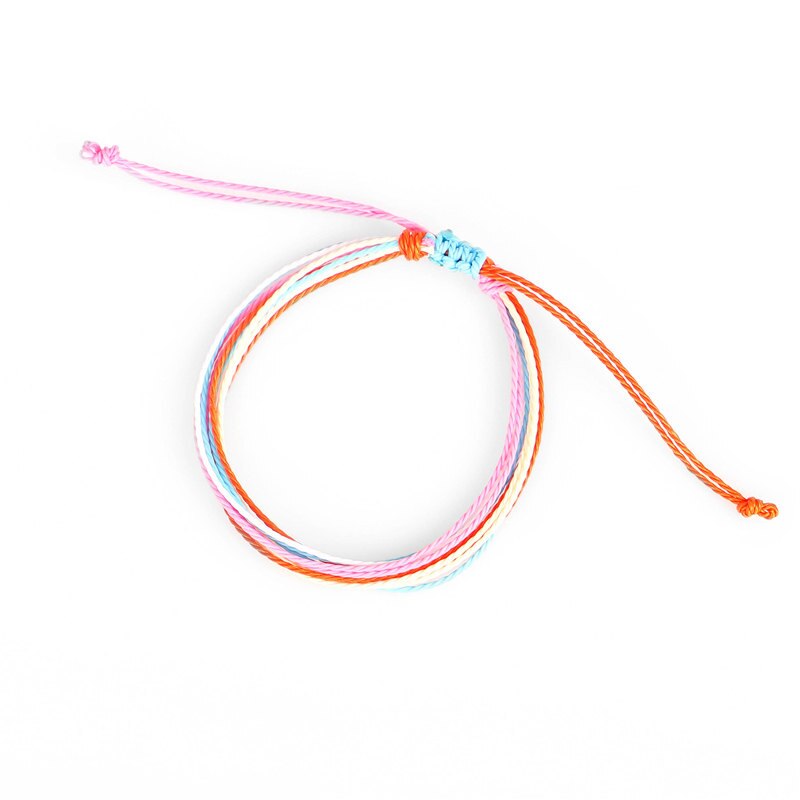 Handgemaakte Wax String Armbanden Kleuren Wit Zwart Rood Blauw Geel Mens Womens Nylon Koord Charm Vriendschap Armband: 6