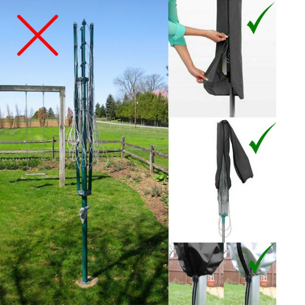 Parapluie extérieur étendoir housse de protection eau sèche-linge 210D Oxford tissu enduit de revêtement en polyuréthane pour cour de jardin