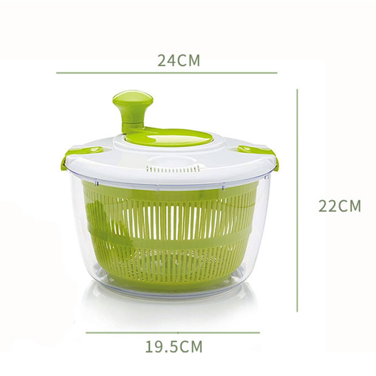 Kitchen Tools Salad Spinner Dryer Vegetables Fruits Dryer Large ...