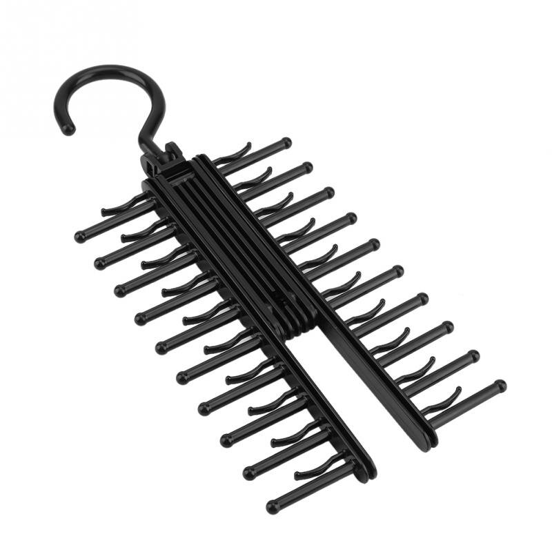 Colgador de corbata ajustable, estante giratorio de almacenamiento para corbata, cinturón, bufanda, corbatas, organizador multifuncional