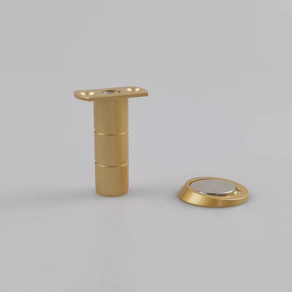 Invisible Magnetic Door Stopper Stainless Steel Door Holder Mute Door Touch Door Resistance Buffer Heavy Duty Door Hardware: Pink