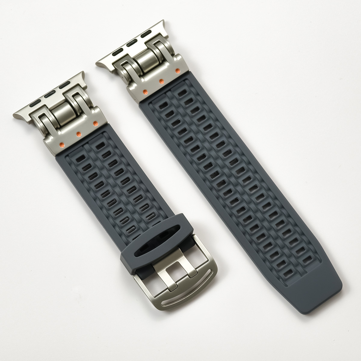 Sports silikone rem til apple watch ultra 2 49mm 45mm 44mm 42mm blød gummirem til iwatch serie 9 8 7 6 5 4 se herrearmbånd: Gul