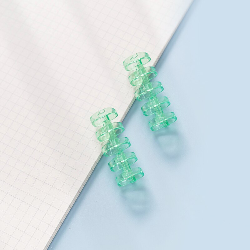 MOHAMM 1 PC Mini Plastic 5-Hole Loose Leaf Binder Book Rings for A5 B5 A4 Paper Storage Tool Scrapbooking Art Craft DIY Student: C 1 Piece