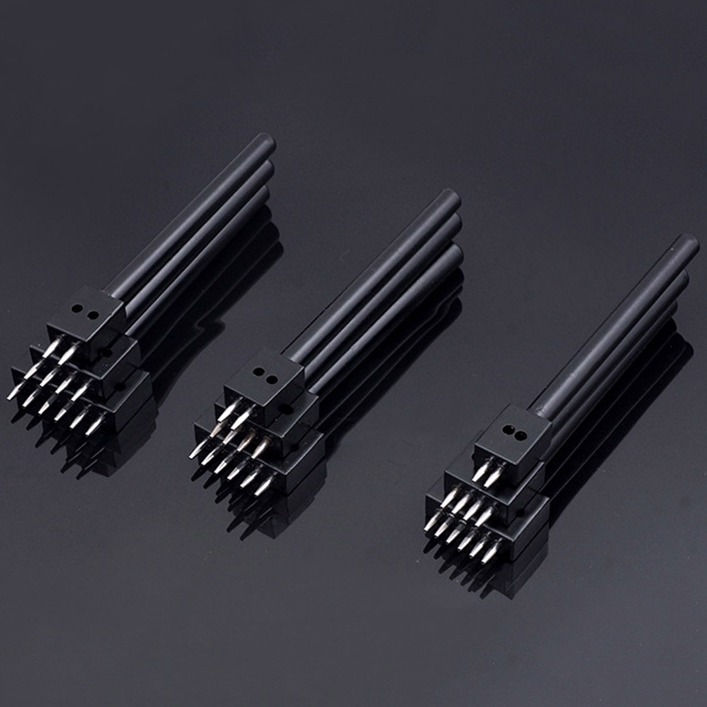 4 5 6 8mm Spacing leather hole punches DIY Hand Perforated Round Stitching Punch Tools Hole Cut Leather Punching Tool 2/4/6/Hole