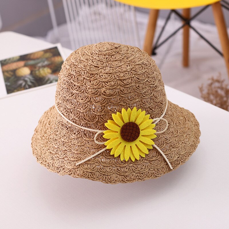 2 sztuk dziecko słonecznik kapelusz na lato słomkowy kapelusz z torebka dla dzieci chłopiec dziewczyny osłona przeciwsłoneczna ochrona przed promieniowaniem UV Panama kapelusz gorras: khaki