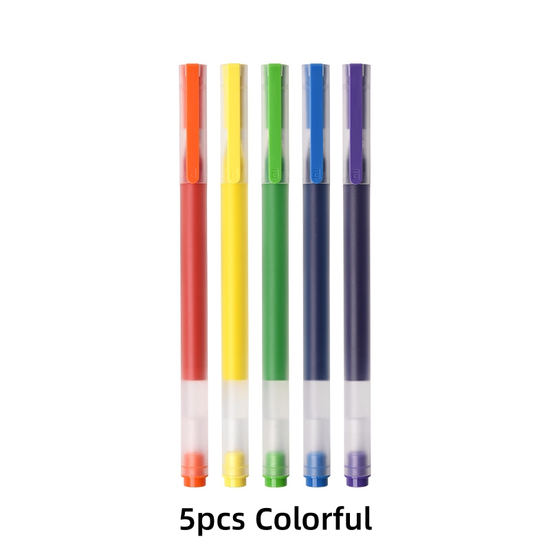 Original Xiaomi High-capacity Ink Pen 7 Color 0.5mm Xiaomi Pen Mi Pen Writing Pen For School Office Art Stationery Large Ink Pen: WHITE