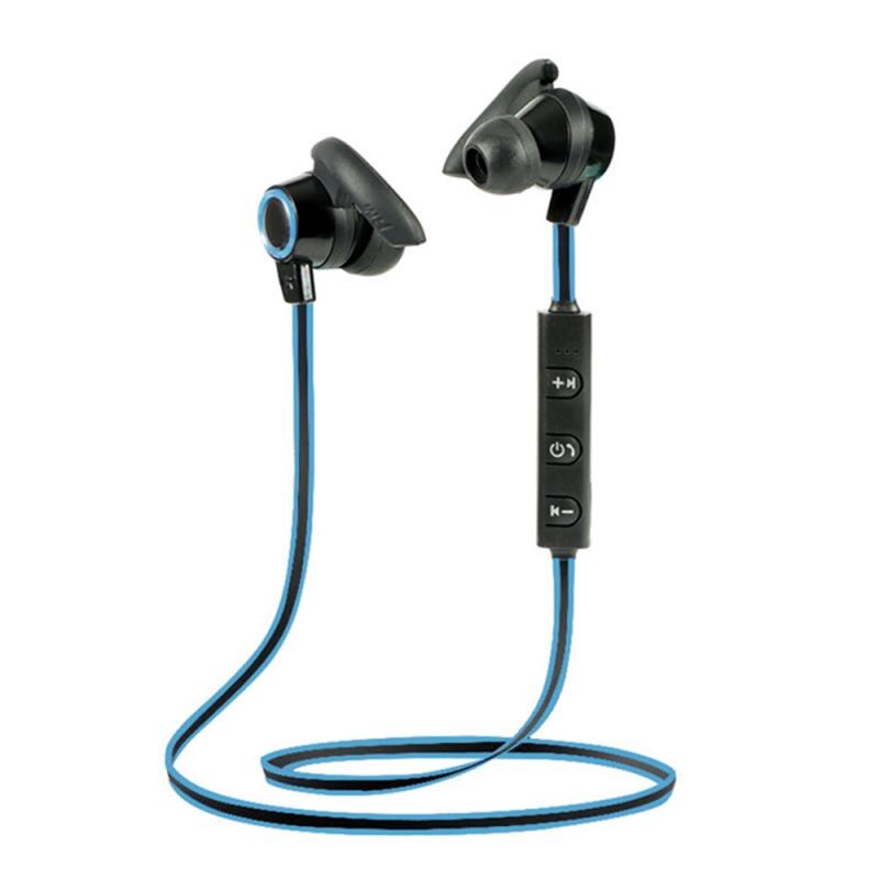 Stereo Bass Muziek Oortjes Met Microfoon Headset Draadloze Bluetooth In-Ear Koptelefoon Draadloze Sport Hoofdtelefoon Voor Alle Telefoons: blue