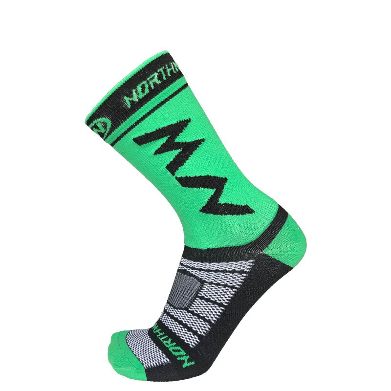 Men Sports Socks Riding Cycling Socks Running Sport Sock Summer Mountain Hiking Man Women Bike Socks Calcetines Ciclismo: 7 se NW Green