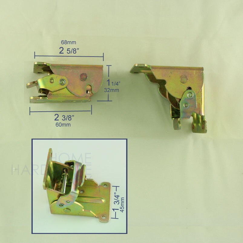 folding leg bracket folded feet self lock portable table spring loaded 2 pcs