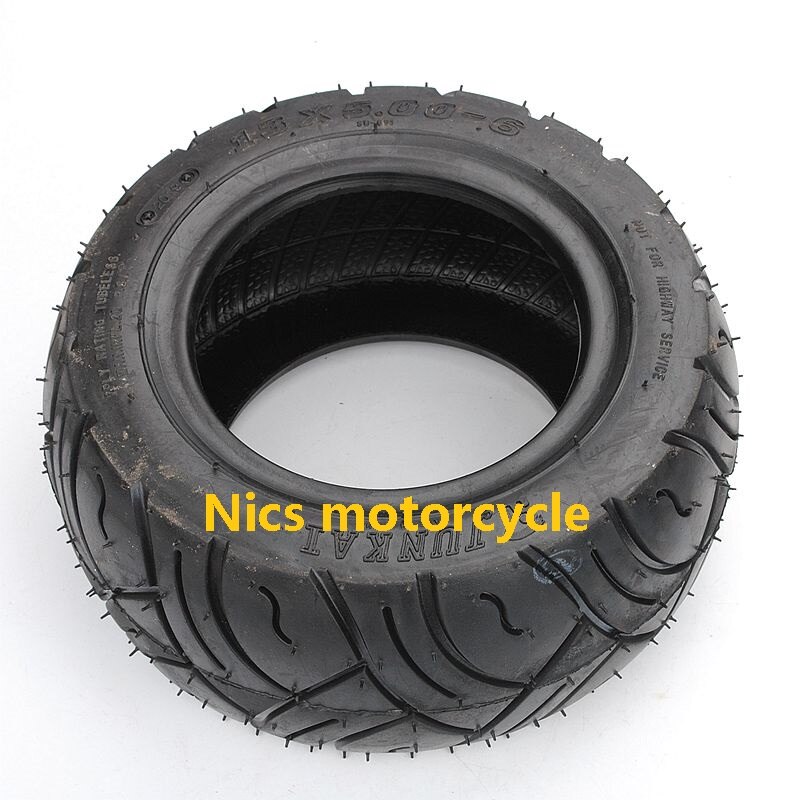 Vacuum tire Tubeless Set of 13x5.00-6 Turf Tires for Lawn and Garden Mower Go kart ATV Electric scooter