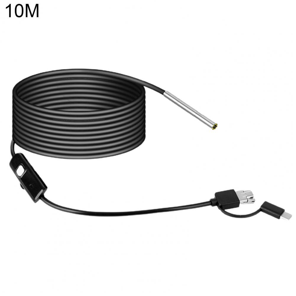 AN100 Inspection Camera Endoscope HD Detect Instruments 3-in-1 Interface High Definition 3.9mm Endoscope for Mobile Phone: 10M
