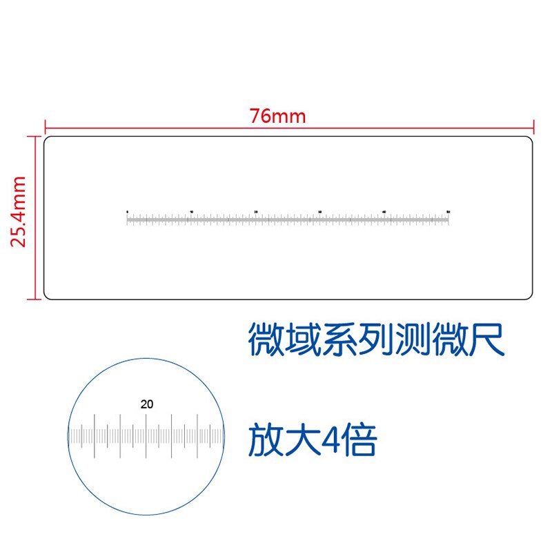 Dot Line Contrast Gauge Film Ruler Calibration Slide Clear PET Micrometer Spot Inspection Comparison Card Microrule: 024