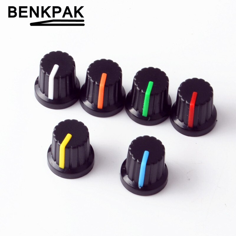 12 stk 6mm potentiometer knap 15mm * 17mm drejeknap