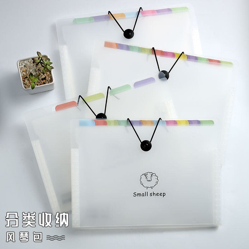 A4 Multi-layer Folder Large-capacity File Storage Classification Bag Multi-function Bill Organ Bag Office Stationery