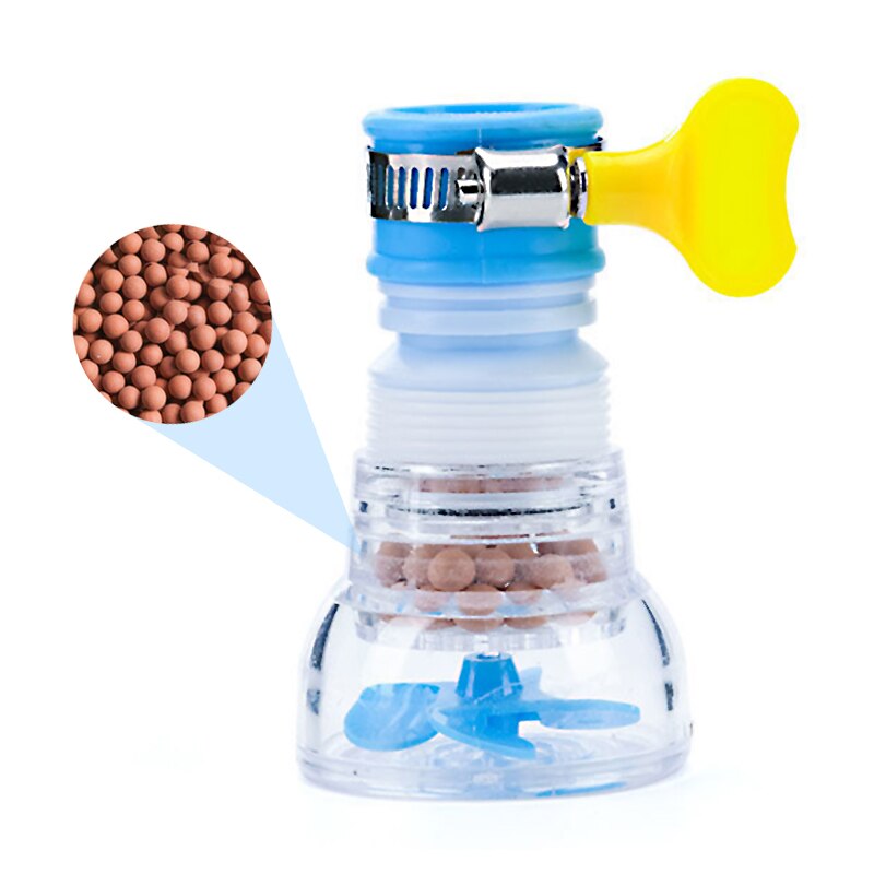 Kjøkkenkran munnstykke forlenger vask vannkran munnstykke filter boblekran lufteapparat tilbehør hjemme bad toalett tilbehør: 1pc blå stil -2