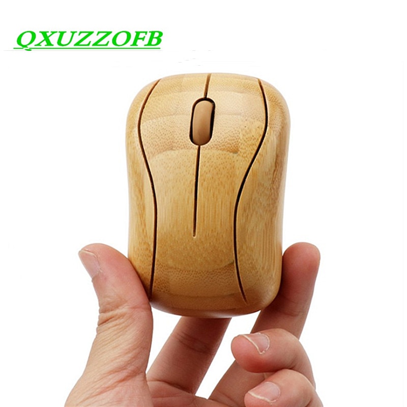 Bamboo Wireless Mouse 2.4g For Computer Laptop Notebook Teblet 1600DPI Optical Ailent Mute Gaming Mice Novelty