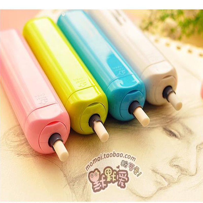 1 Battery Powered Art Painting Special Electric Eraser Wipe Automatic Children'S Festival School Office Stationery