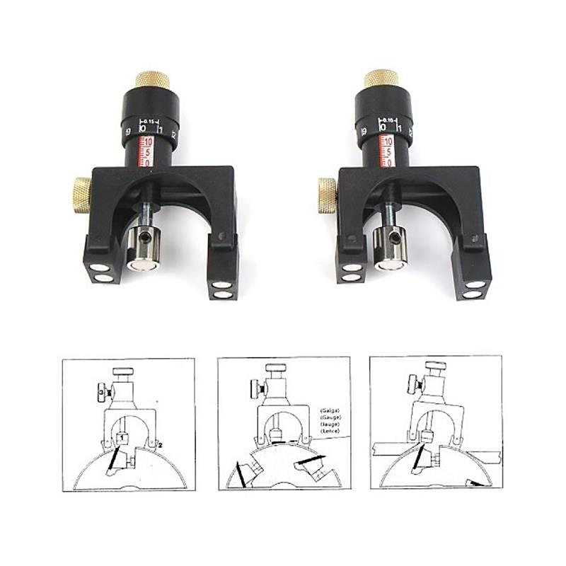 2Pcs Magnetic Wood Planer/Jointer Knife Setting Jig Adjustment Planer Blade Setting Jig Gauge Carpentry Woodworking Tools