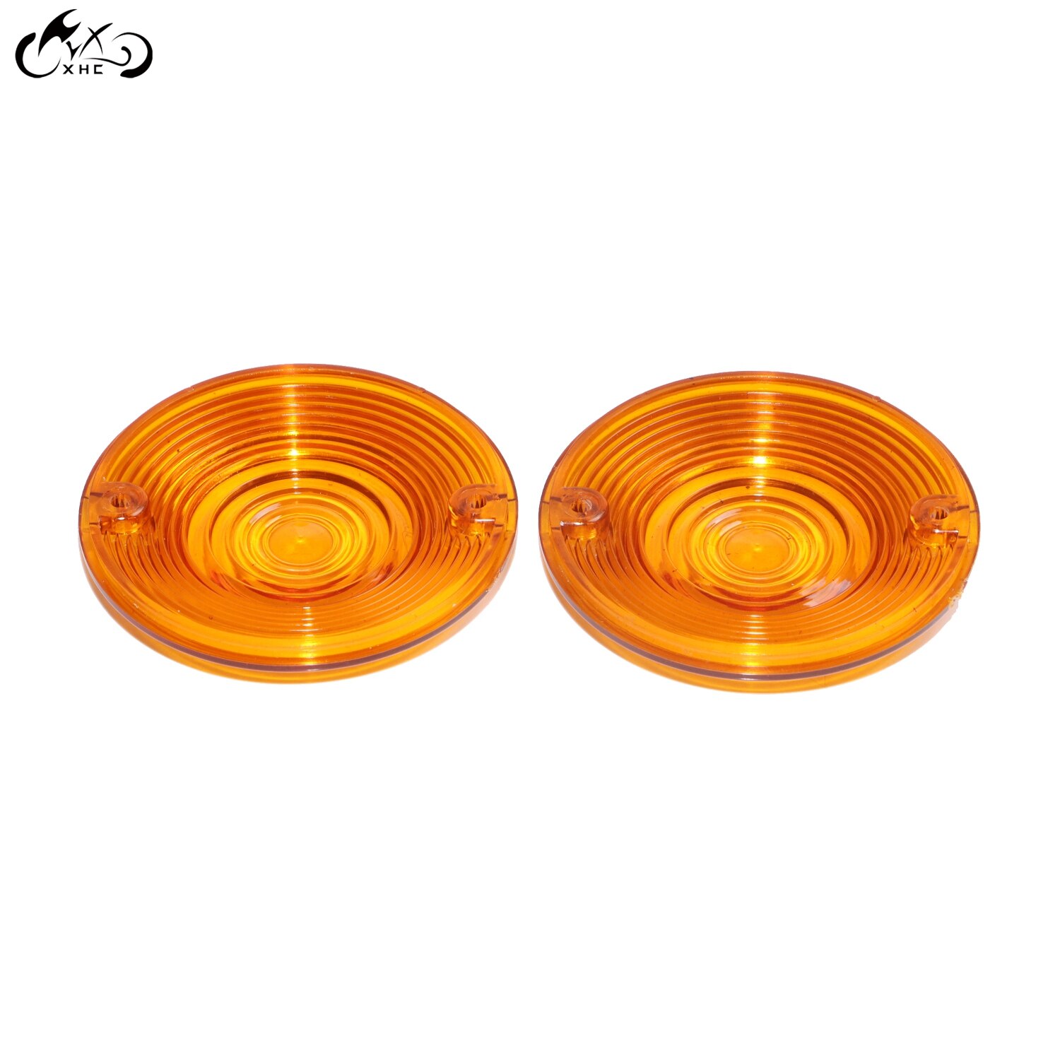2Pcs Motorcycle Amber Turn Signal Blinker Lens For Harley FLTR FLTRX Road King FLSTF Dyna Softail FLSTN FXSTC Sportster 883