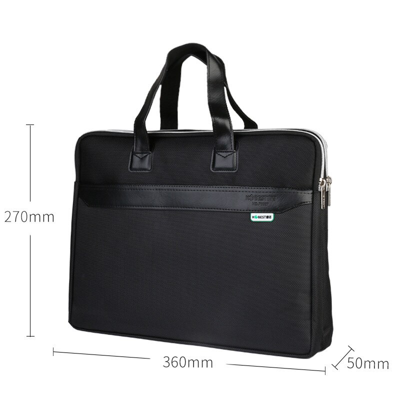 Storage Of Documents A4 Laptop Bag B4 Waterproof Briefcase For Men Oxford Double Zipper Portable Office Business Bag Handbag Man