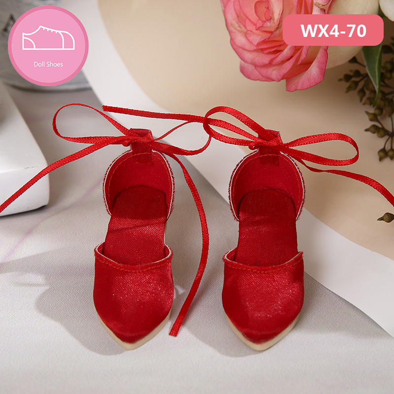 Buty dla lalki BJD 1 para 6cm PU skórzane buty moda Mini zabawka Shoes1/4 lalki dla Chateau Fairyland Luts Doll 2 kolorowe akcesoria: FIOLETOWY