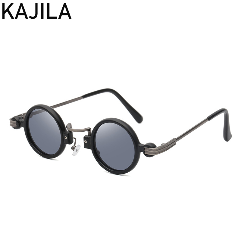 Vintage Small Round Steampunk Sunglasses Men Luxury Brand Punk Sun Glasses For Male Eyewear Shades Lentes De Sol: Red