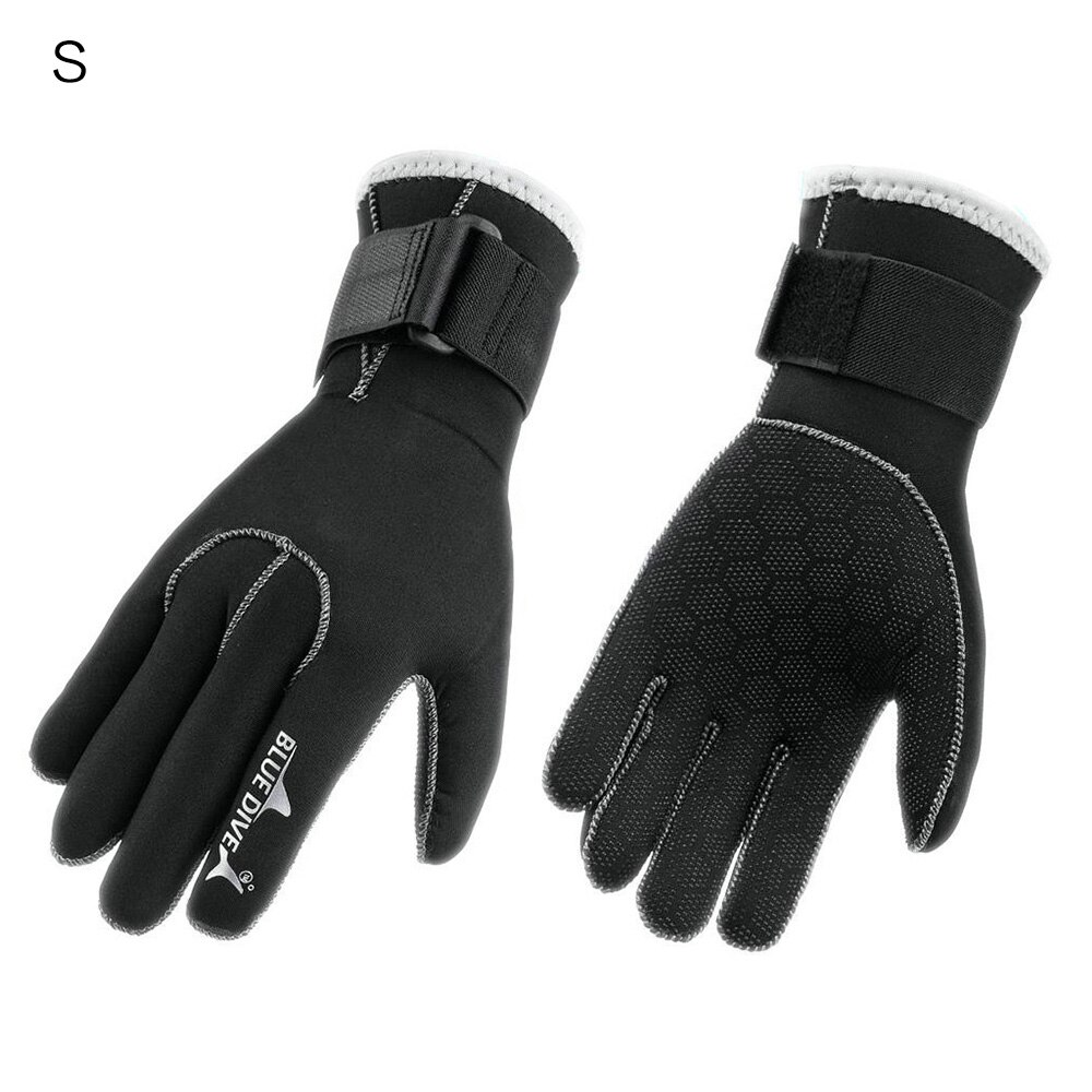 1 Paar Water Handschoenen 3Mm Neopreen Vijf Vinger Warm Wetsuit Winter Handschoenen Voor Duiken Snorkelen Peddelen Surfen Kajakken Kanoën: S