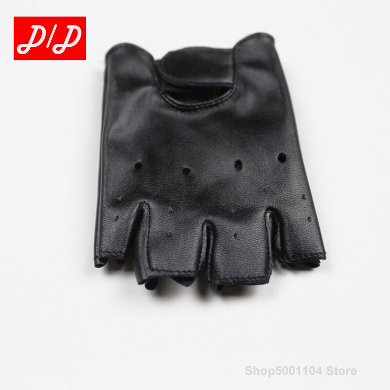 Cool Leather Gloves For Kids Fingerless Semi fingerless Glove For 5-13 Years Child Half-finger Children mittens For G03