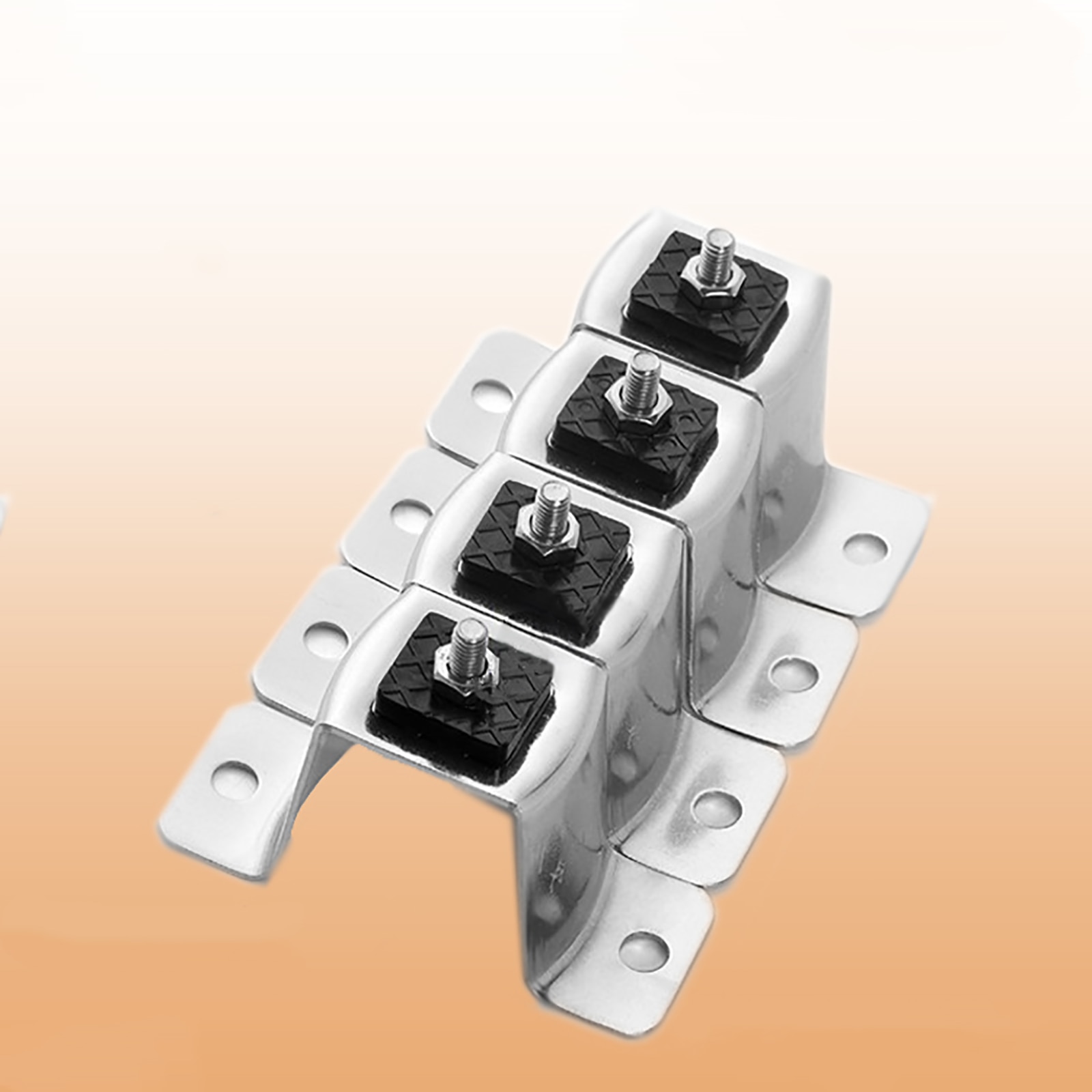 4pcs Universal Air Conditioner Support Bracket Thickened Ground Shock Absorber Anti-Vibration Stand for 1-5P Air conditioning