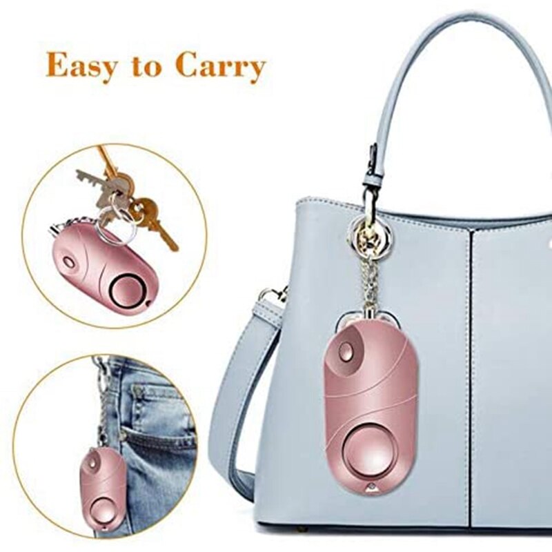 3 Pcs Personal Alarm Safe Sound Emergency Security Alarm Keychain LED Flashlight Anti Attack Tool For Women,Kids,Etc