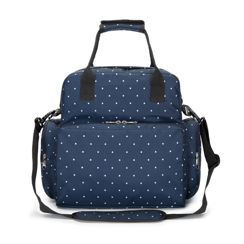 Multi-Functionele Mummie Zak Ce En Cpc Dubbele Certificering Mother 'S Tas Arrivals Baby Rugzak: Blue Polka Dots Waterproof