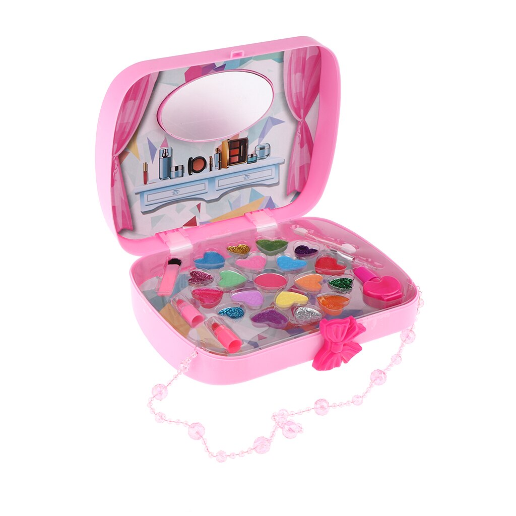 Schminksets zum rollenspiel für mädchen, spielzeug, kosmetikset, handtasche, rosa, vorschulspielzeug