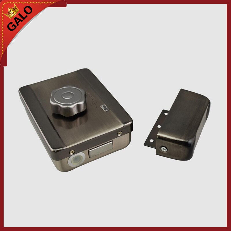 Single armature lock Electronic access control set wooden door iron gate electric lock