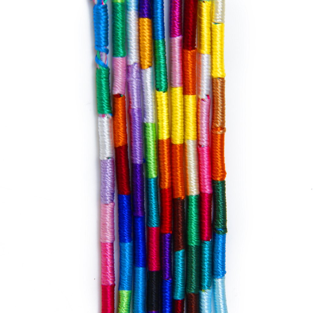 9 pulseras de hilo trenzado estilo Hippie de la Amistad pulsera del tobillo de la muñeca -- Color Radom