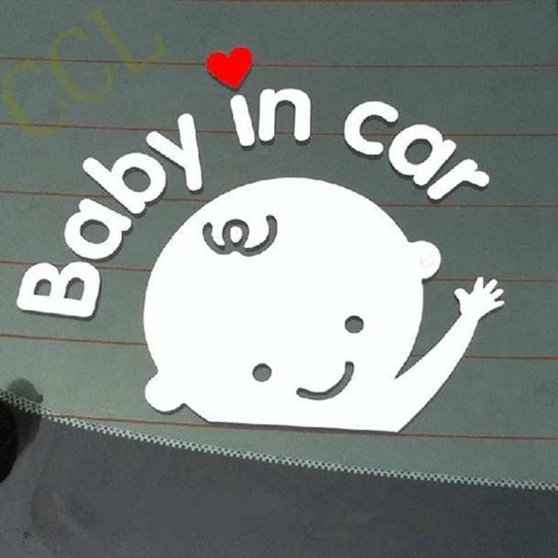 Cartoon Auto Stickers, Reflecterende Vinyl Styling Baby In Auto Warming Auto Sticker, Baby aan Boord