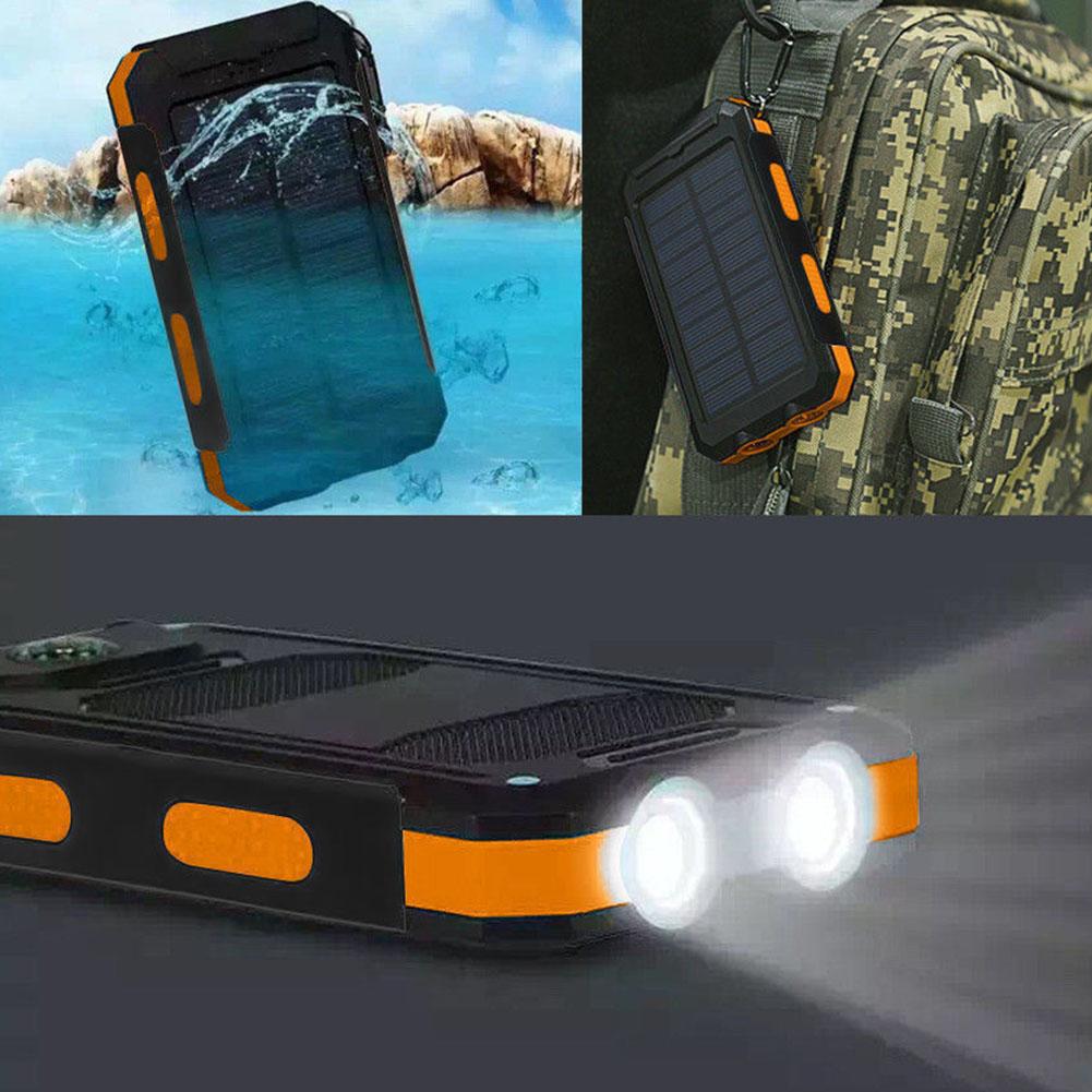 Waterdichte Led Licht 1.5W 5V 2.1A 1A Dual Usb Diy Solar Power Bank Case Kits Batterij Oplader Externe box Accessoires