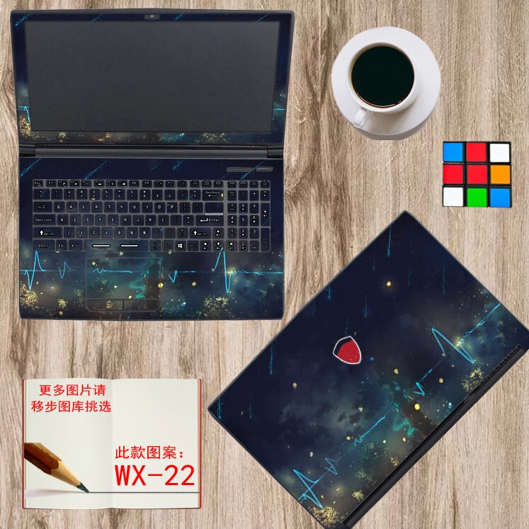 Color film Laptop Sticker Decal Skin Cover Protector for MSI GS66 15.6": WX-22