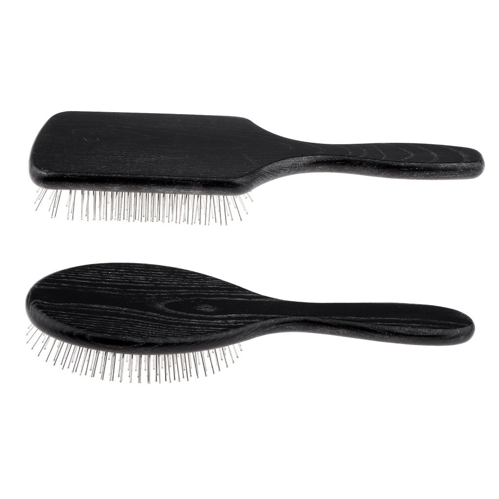 Cepillo acolchado de paleta para todo tipo de pelo: pelo rizado, pelo ondulado, pelo liso, pelo mojado, pelo seco