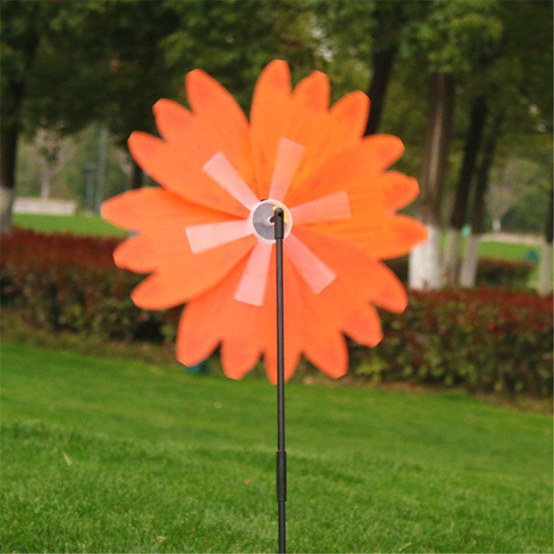 28 &quot;divertente bambino fai da te colorato girasole mulino a vento giocattolo per bambini attività all&#39;aperto giocattolo decorazione del giardino regalo per bambini