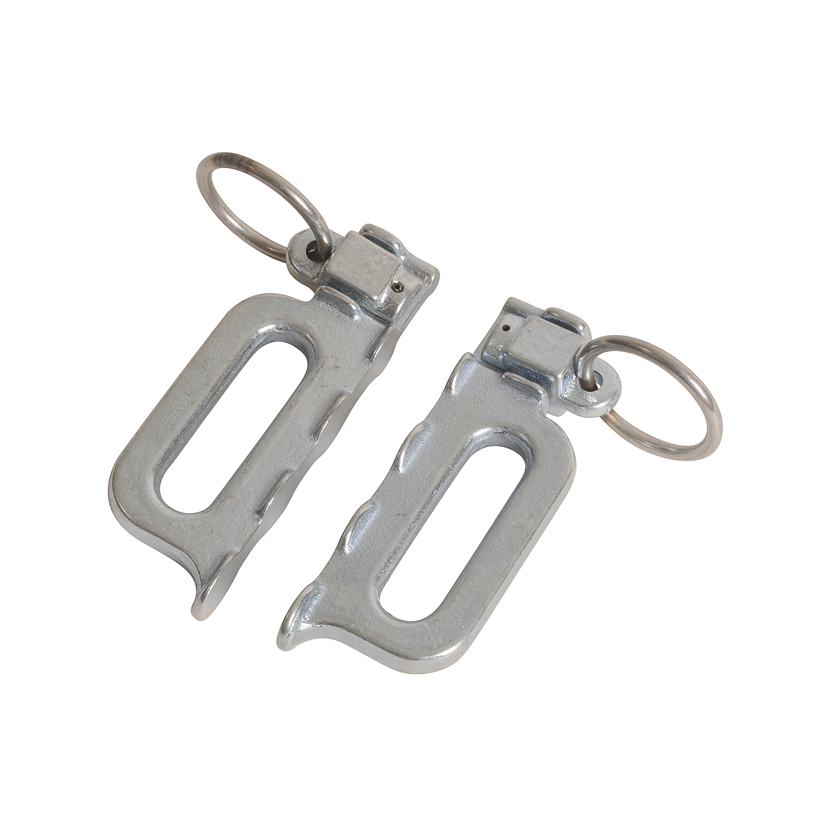 MOTO4U 2PCS L-Track Double Stud Tie Down Fitting Trailer Cargo End Ring Bolt Tie Down Anchor Point Rail Loading Securing Tools