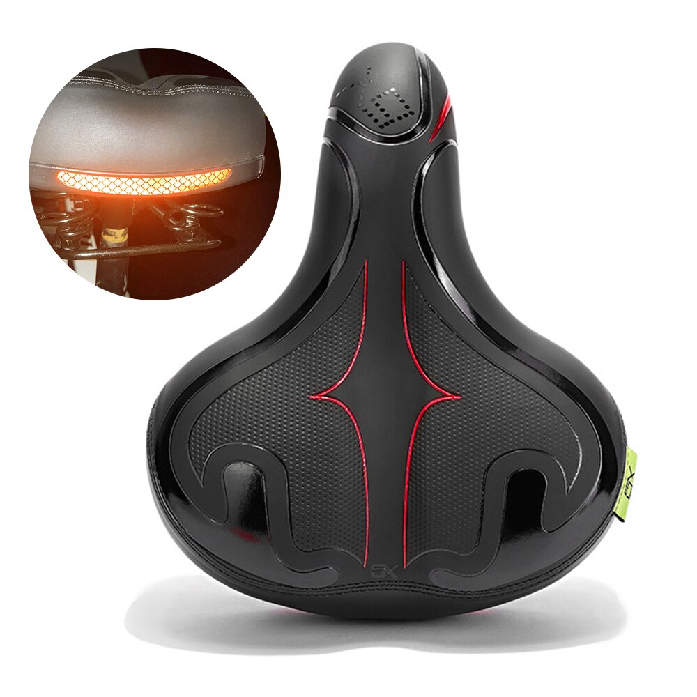 Sillín ancho para bicicleta, cojín cómodo para ciclismo de montaña o de carretera, ancho suave: F
