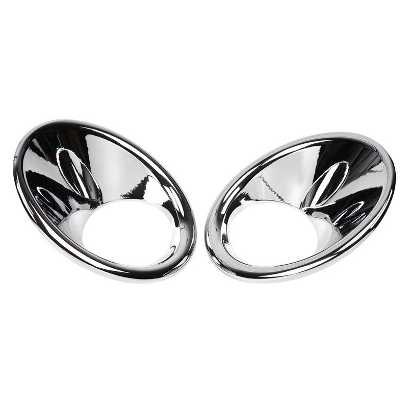 For suzuki vitara 2 stk sølv krom bil frontlykt tåkelykt deksel trim ramme støping bil styling