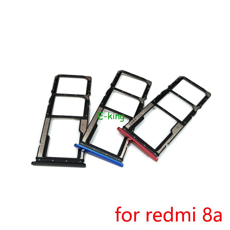 Sim Lade Houder Voor Xiaomi Redmi 8 8A Sim Card Tray Slot Houder Adapter Socket Reparatie Onderdelen