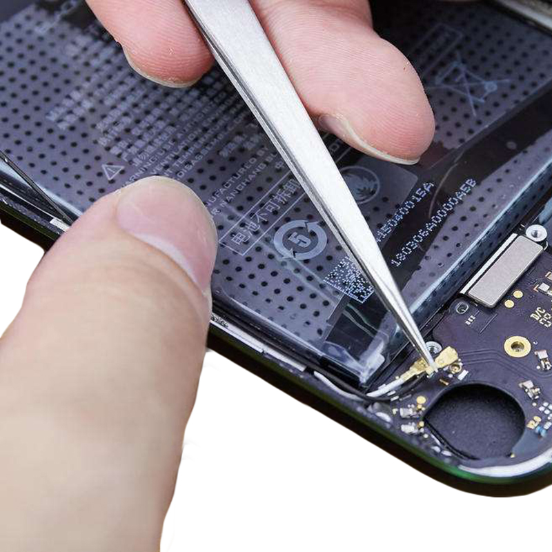 Pinzas de aleación de titanio para reparación de teléfonos móviles, herramienta de mantenimiento , precisión de borde de 0,15mm, Chip IC de teléfono