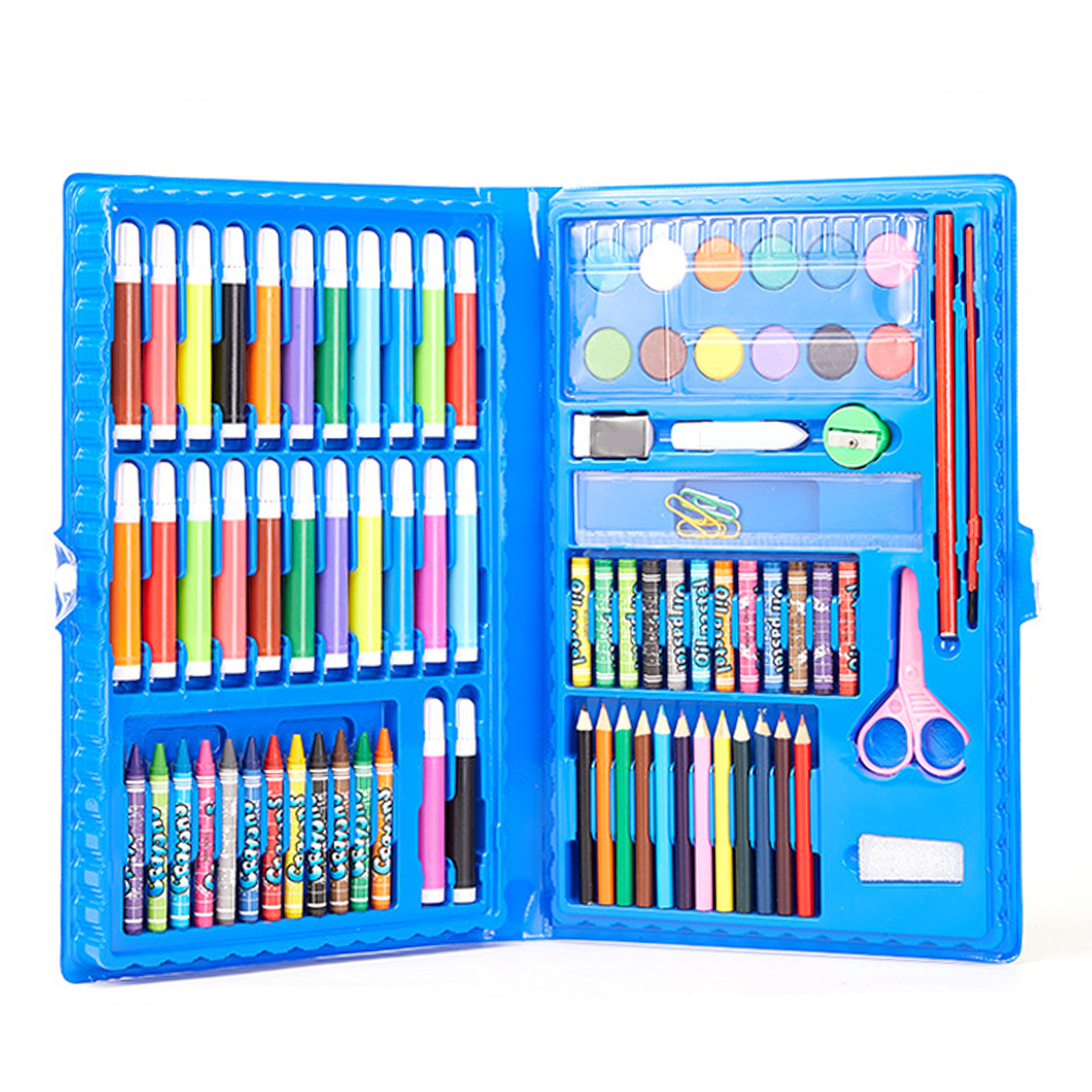 Newly 42/86pcs Count Non Toxics Crayons Set Easy to Hold Color Pen Safe for Children Kids Boy Girl